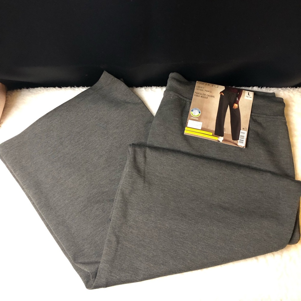 New Esmara Large 12/14 Gray Ladies Casual Pants